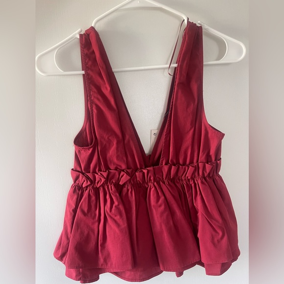 Zara Ruffled Poplin Top - Picture 3 of 4